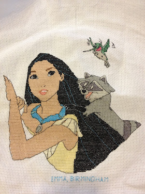 Pocahontas Cross Stitch