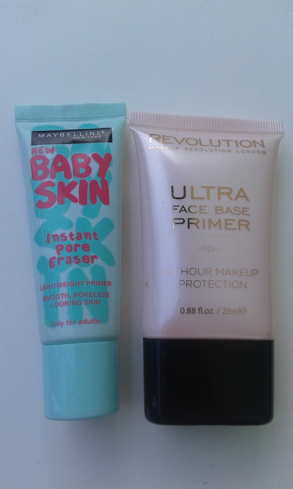MAYBELLINE BABY SKIN VS. MAKEUP REVOLUTION ULTRA FACE BASE PRIMER