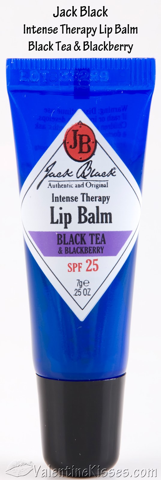 Valentine Kisses Jack Black Intense Therapy Lip Balm Black Tea
