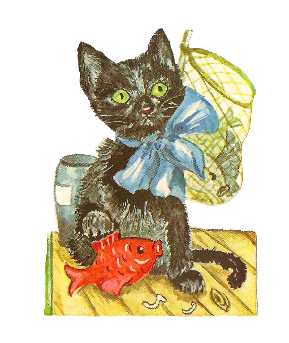 free vintage cat clipart - photo #27