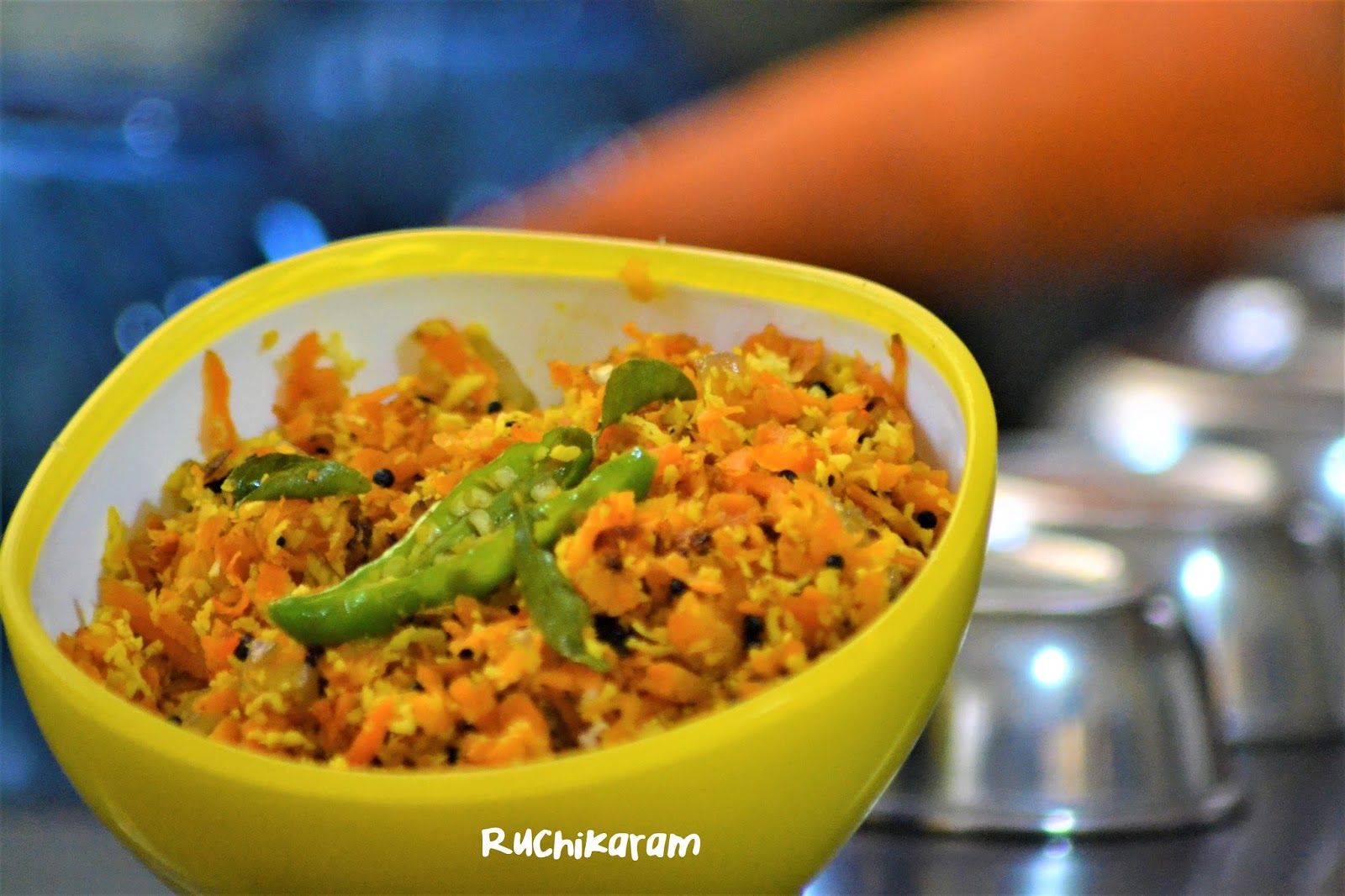 Ruchikaram Carrot Thoran Carrot Upperi