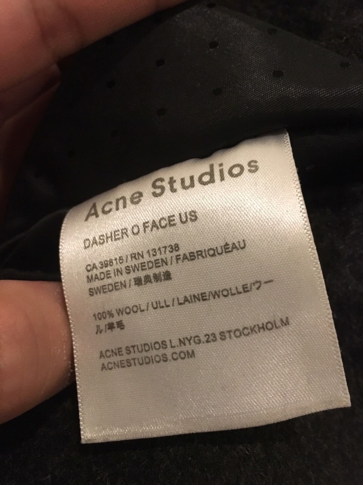 fake acne studios scarf