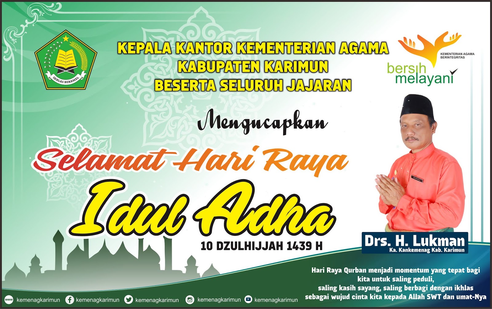 Spanduk Idul Adha Cdr Paimin Gambar