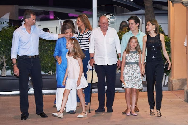 Royal Family Around the World: Spanish Royals are seen at the Flaningan ...