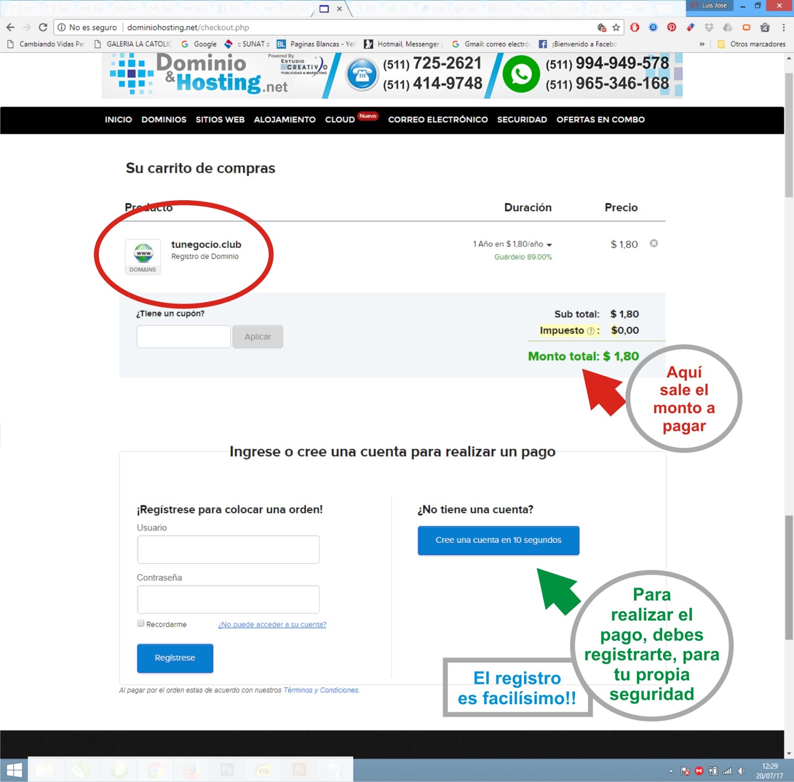 Web & Marketing Digital Pasos para