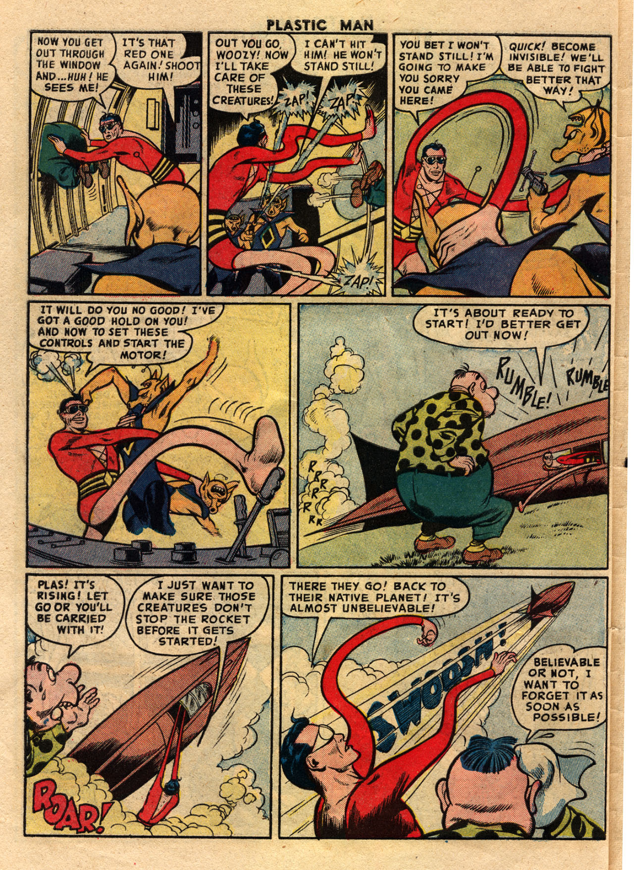 Read online Plastic Man (1943) comic -  Issue #45 - 32
