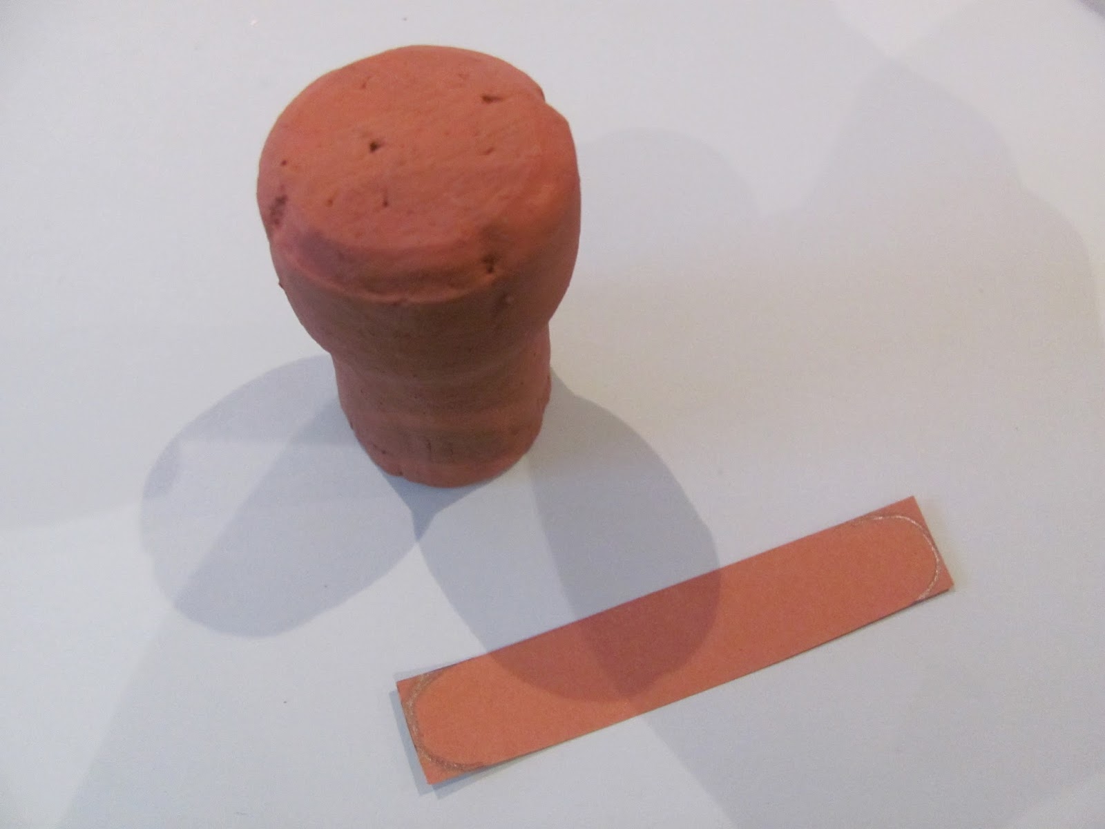 Jumble Tree Ted with a heart cork craft for Mother's Day