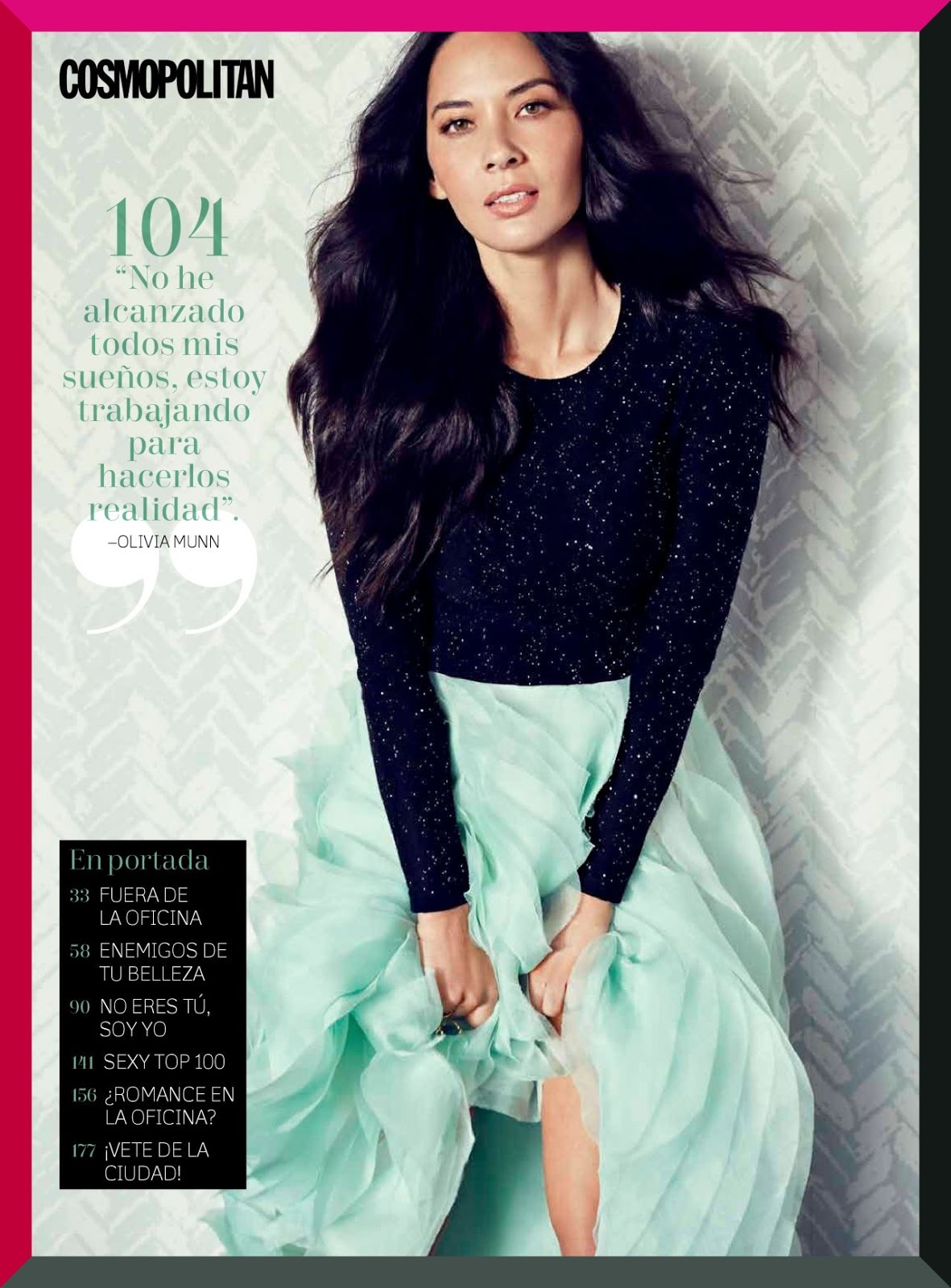 Olivia Munn – Cosmopolitan Magazine Mexico April 2017 Issue