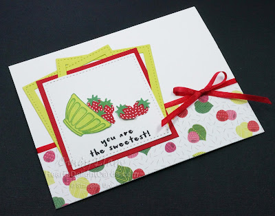 Heart's Delight Cards, Fruit Basket, Strawberries, Thanks, Occasions 2018, Stampin' Up!