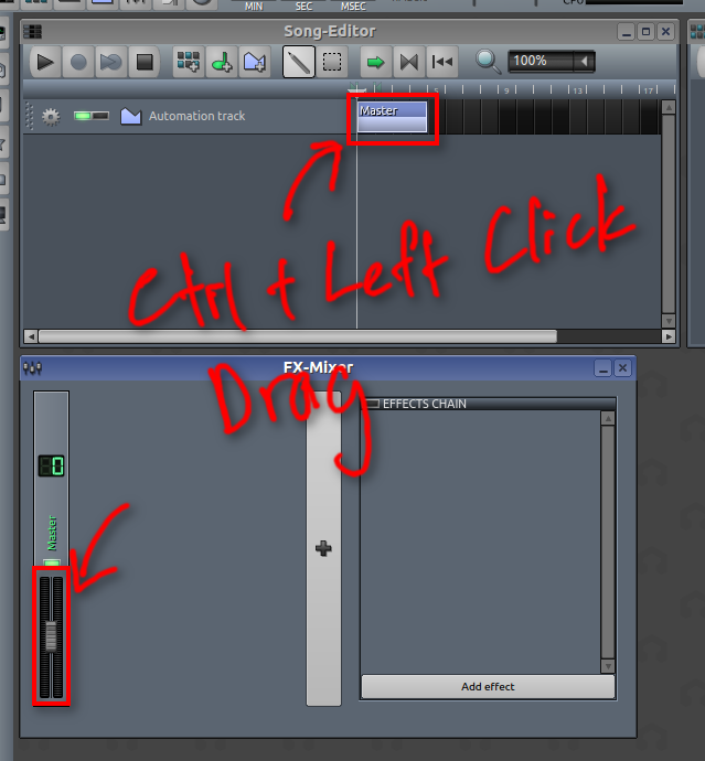 LMMS How to record and edit automation