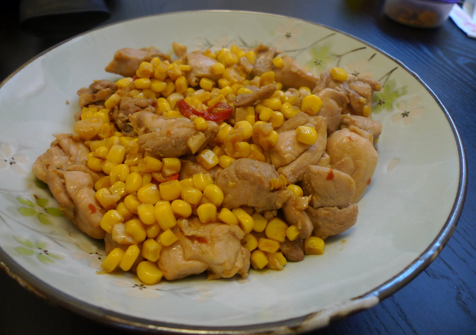 KitchenVamp Stir Fry Chicken with Corn