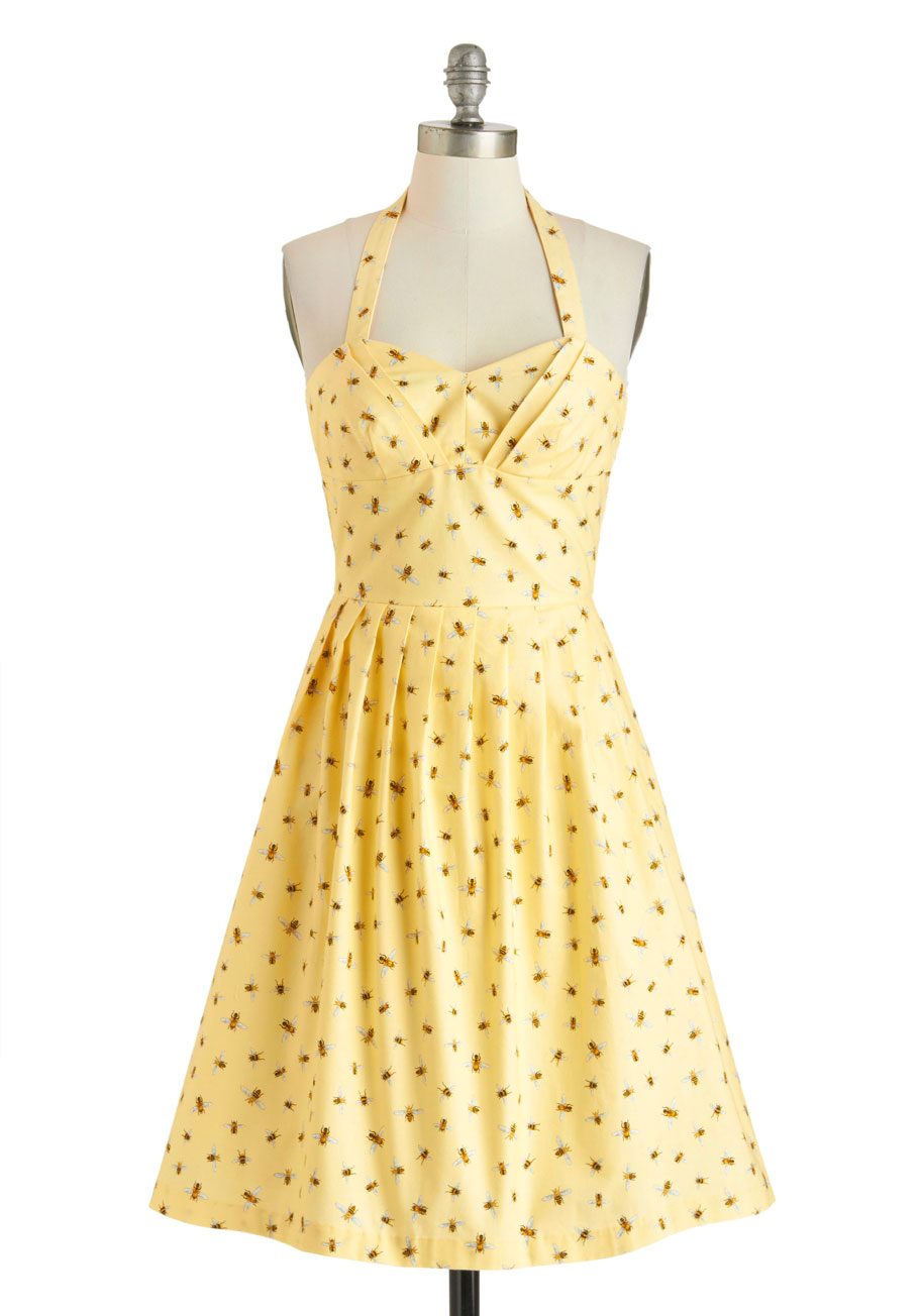 Dress with bee print Clearance