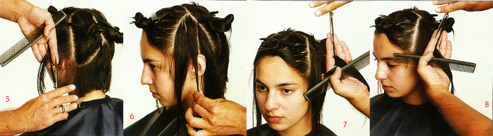 Как подстричь пряди волос короче