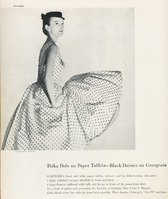 Dividing Vintage Moments : Harper's Bazaar March 1954