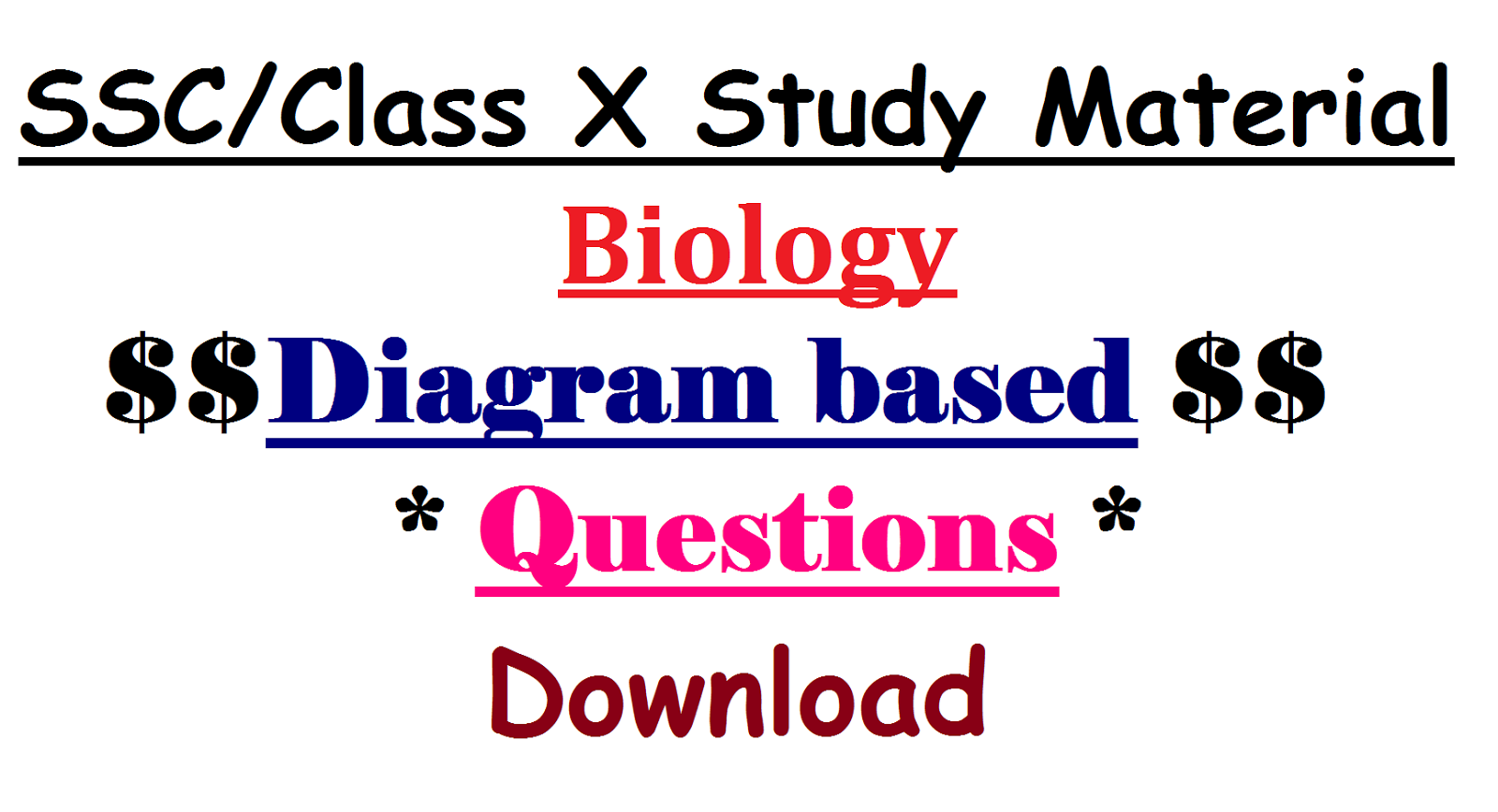 Ssc Class X Study Material Biology Diagram Based Questions T M E M Download Ap Telangana Tet Trt Dsc Jobs Notification Study Material Download Apply Online