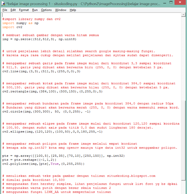 belajar image processing situskoding - part 3 skrip menggambar frame