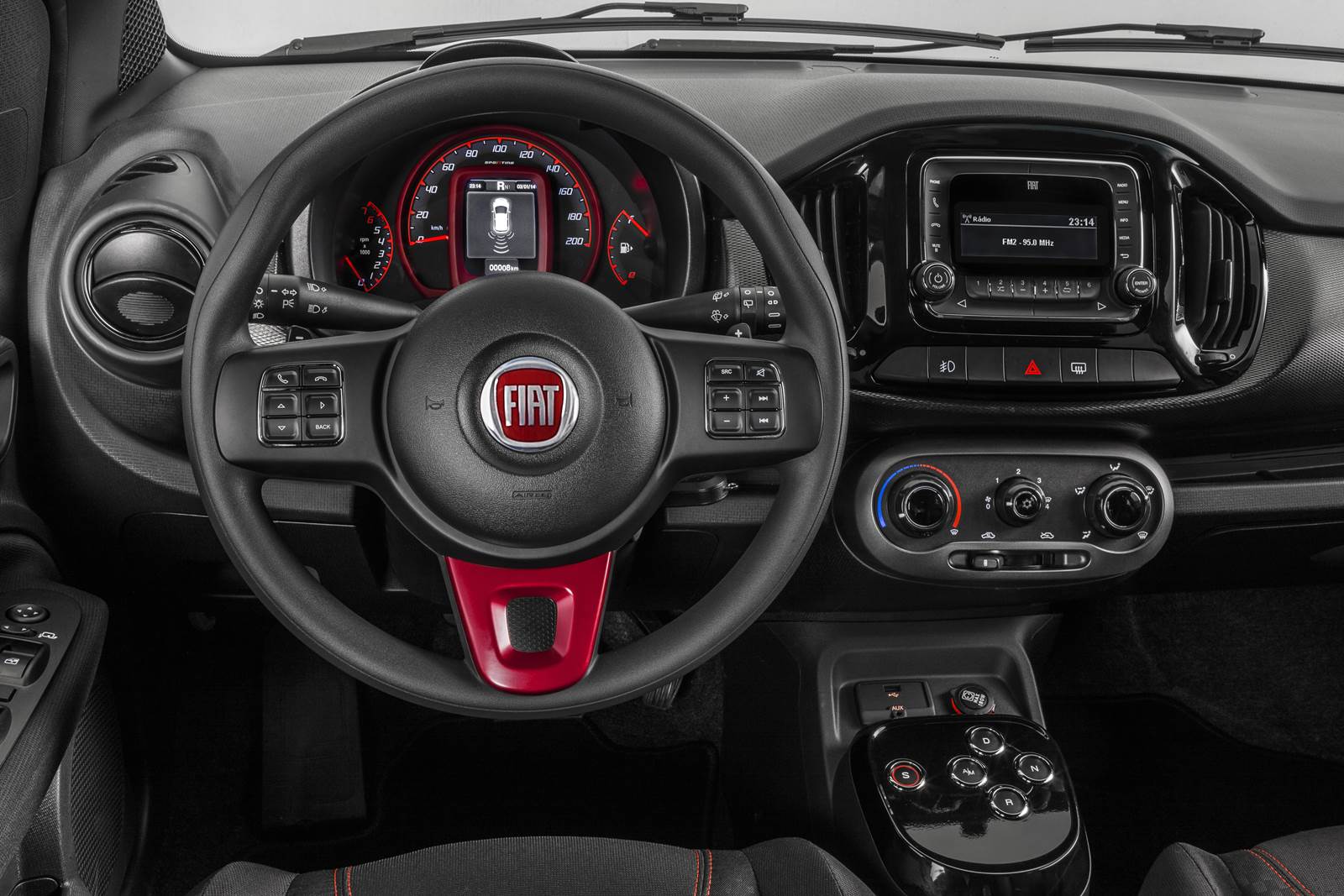 Novo Fiat Uno 2015 - interior