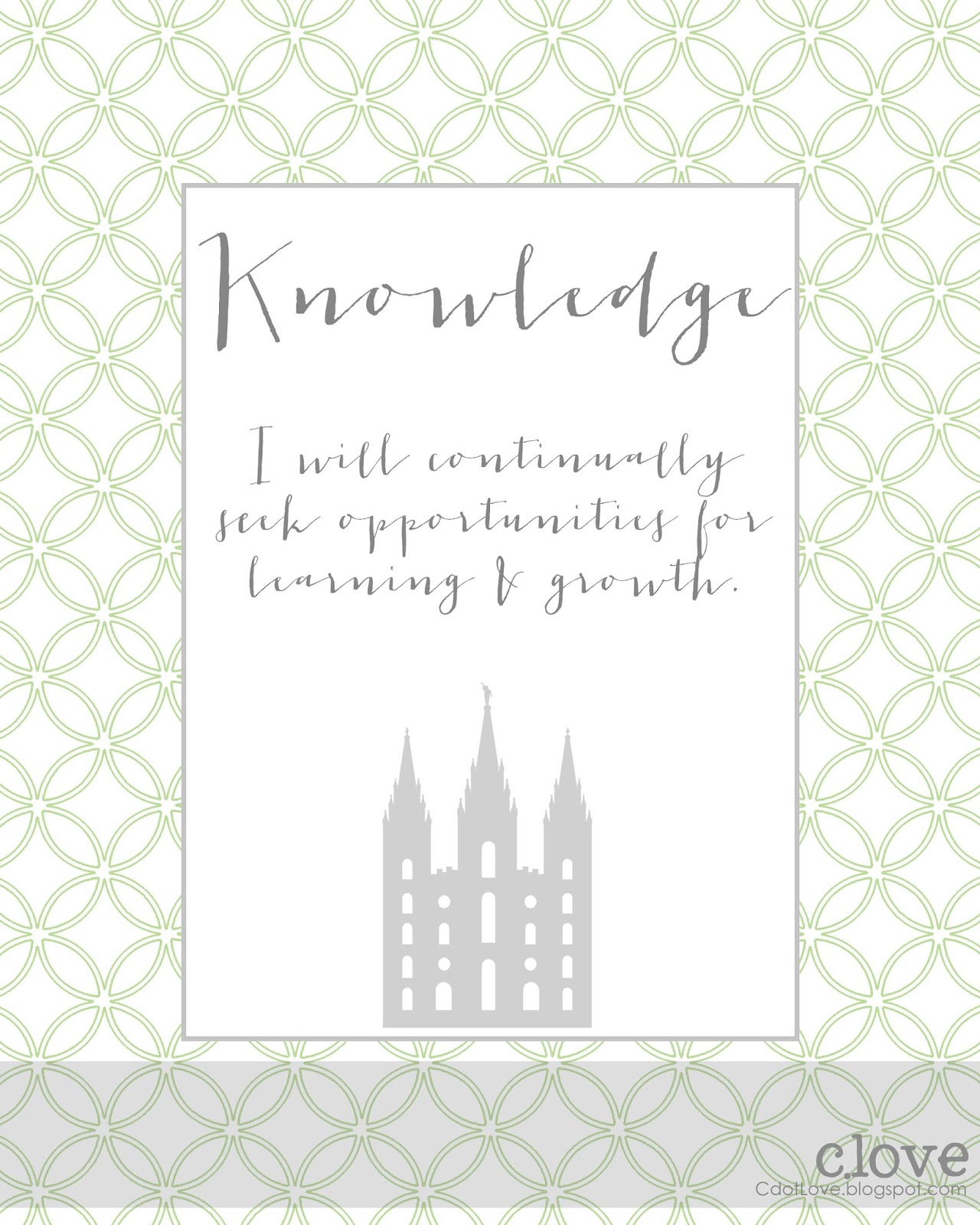 CdotLove Design { by Kristin Clove }: LDS Young Women Values printables