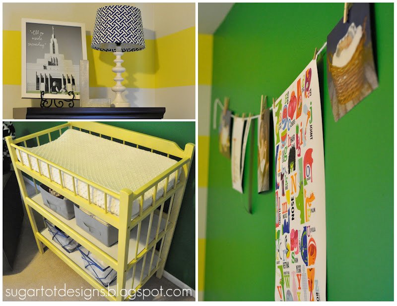 sugartotdesigns Yellow Striped Nursery