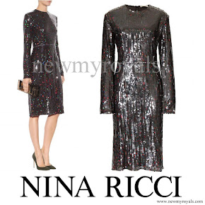 Queen Maxima wore NINA RICCI Sequinned dress