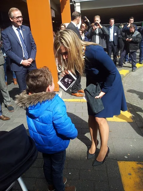 Queen Maxima of The Netherlands visited the Princess Maxima Center for pediatric oncology