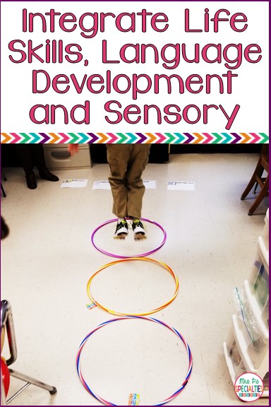 Here is a fun and easy way to target multiple skills with very little prep time. This idea is perfect special education classrooms, self-contained classrooms, sped teachers, and speech therapists. 