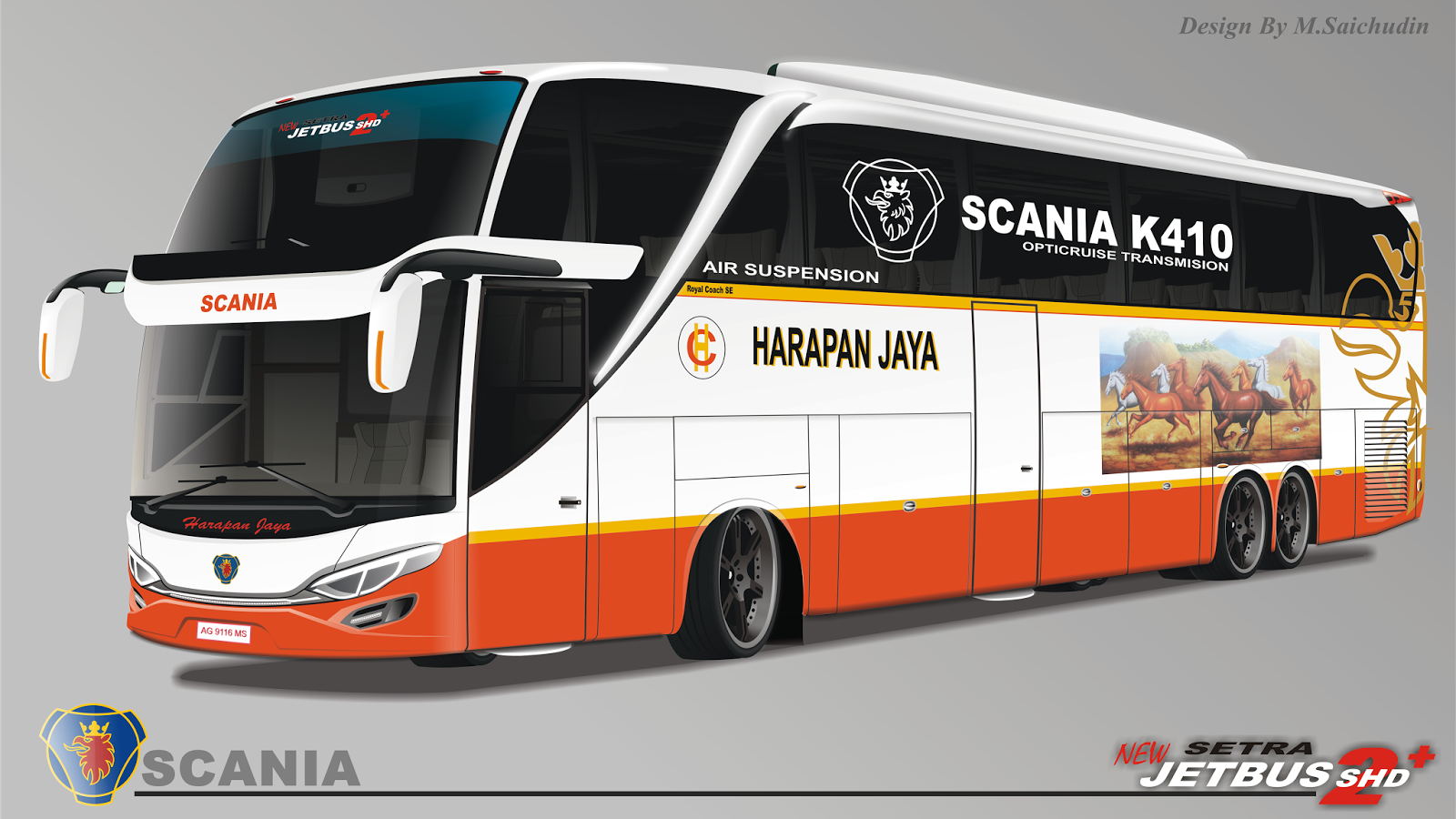 Desain bus  PO Harapan Jaya modifikasi  Rumahbis