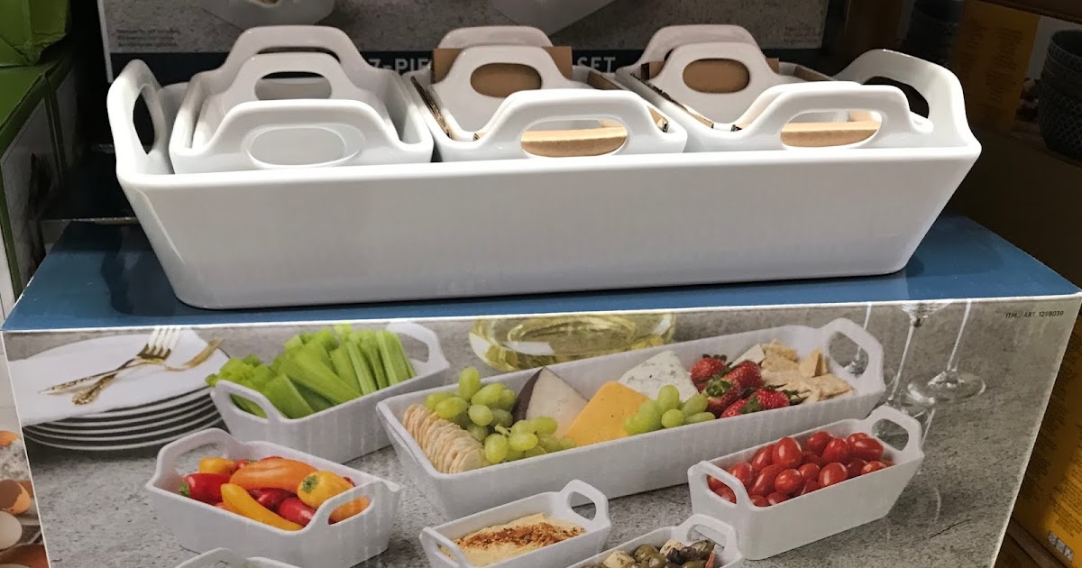 Baum 7piece Stoneware Serving Set Costco Weekender