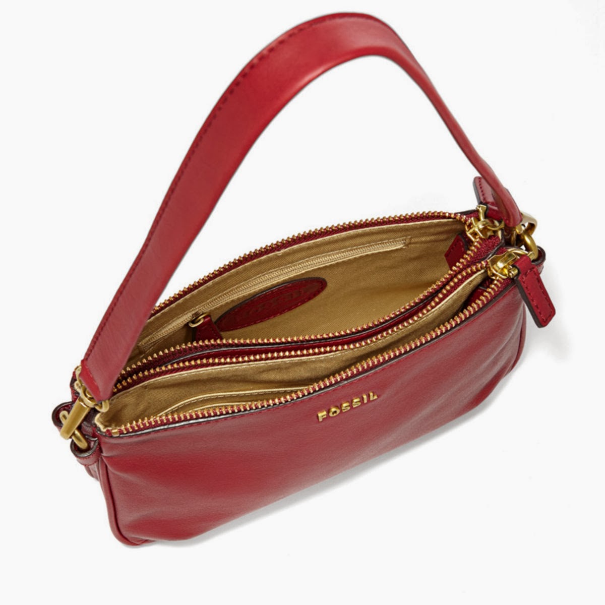 Boutique Malaysia Fossil Memoir Pocketbook Top Zip Shoulder Bag