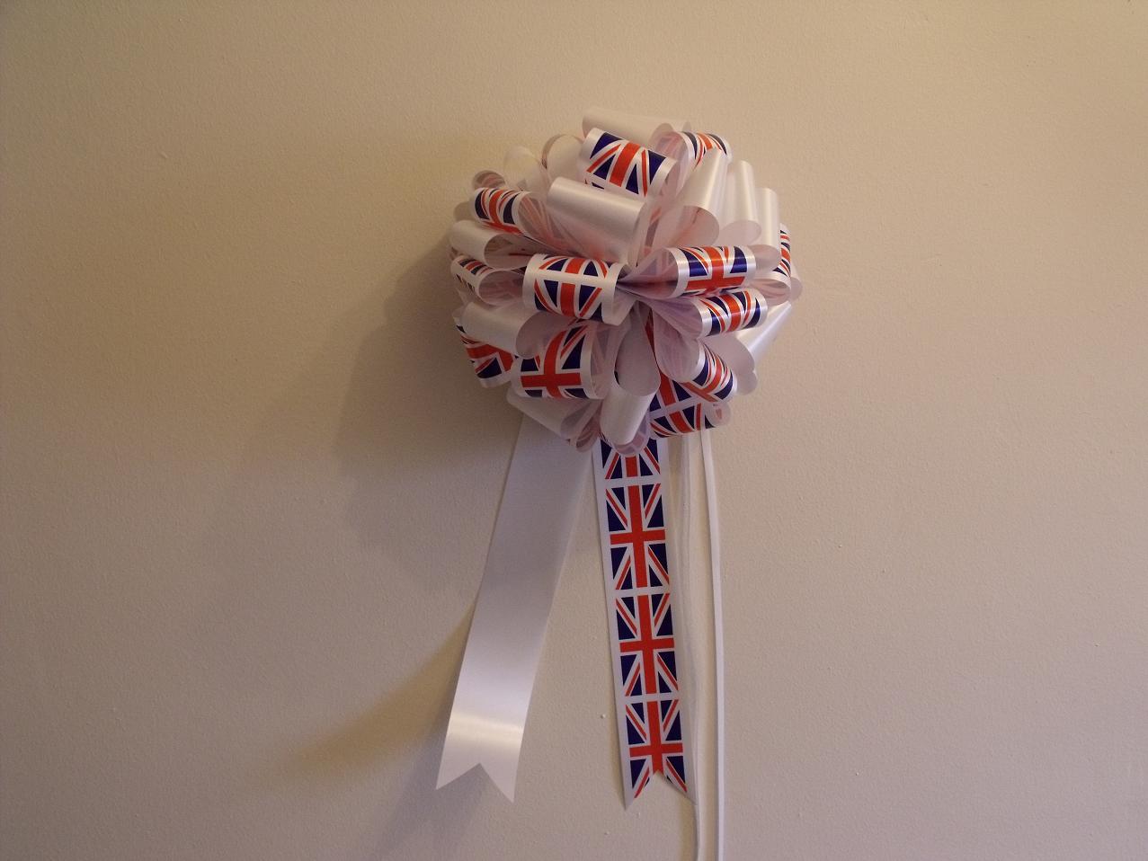 Party Balloons 4 You Handmade Union Jack Bows for the Queen's Diamond