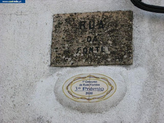 Azulejos e Placas de Pedra de Castelo de Vide, Portugal (Tiles)