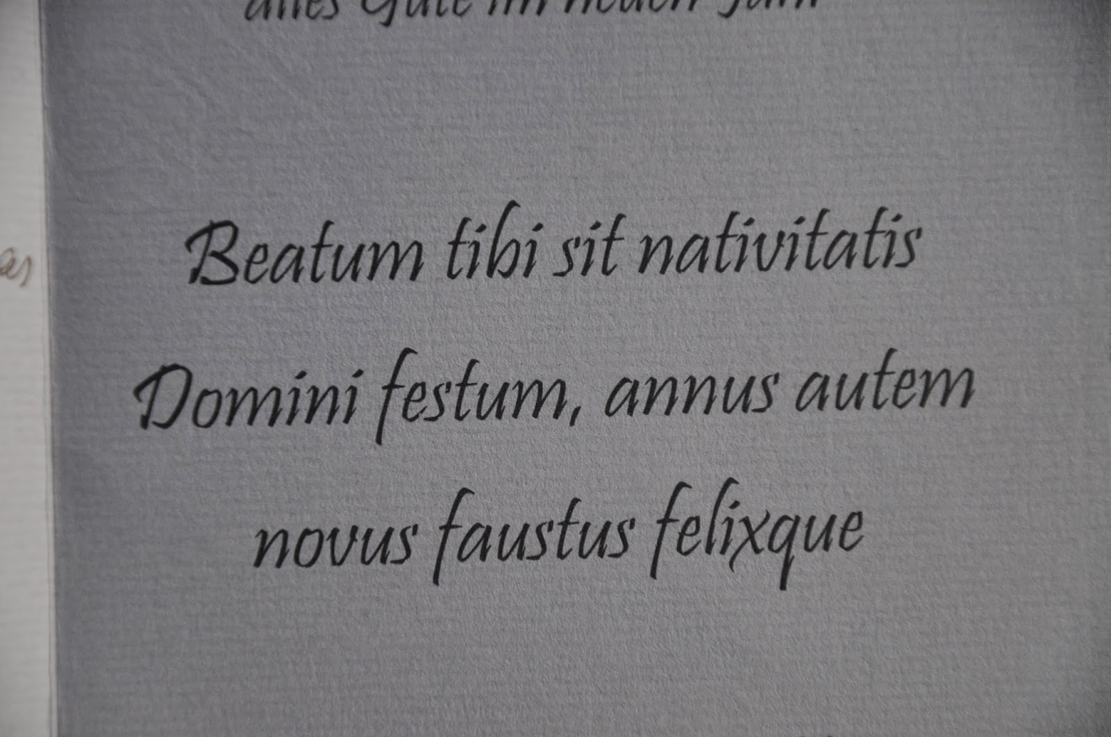 Orbis Catholicus Secundus Merry Christmas and Happy New Year in Latin