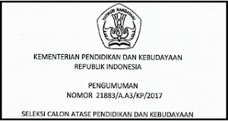 Penerimaan Calon Atase Pendidikan dan Kebudayaan Tahun 2017