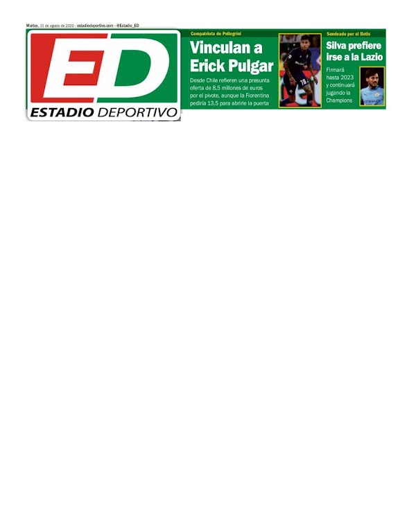 Betis, Estadio Deportivo: "Vinculan a Erick Pulgar" Betis, Estadio Deportivo: "Vinculan a Erick Pulgar"