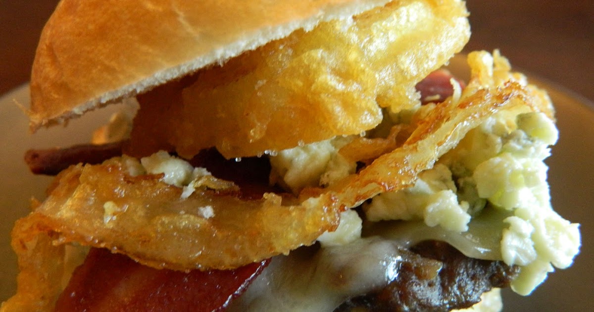 My Favorite Things: Decadent Crispy Onion & Swiss Bacon Burger with a ...