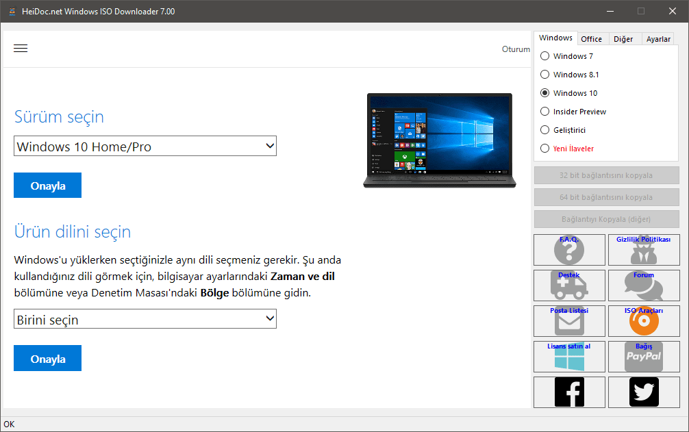 Windows 10 1809'u indir