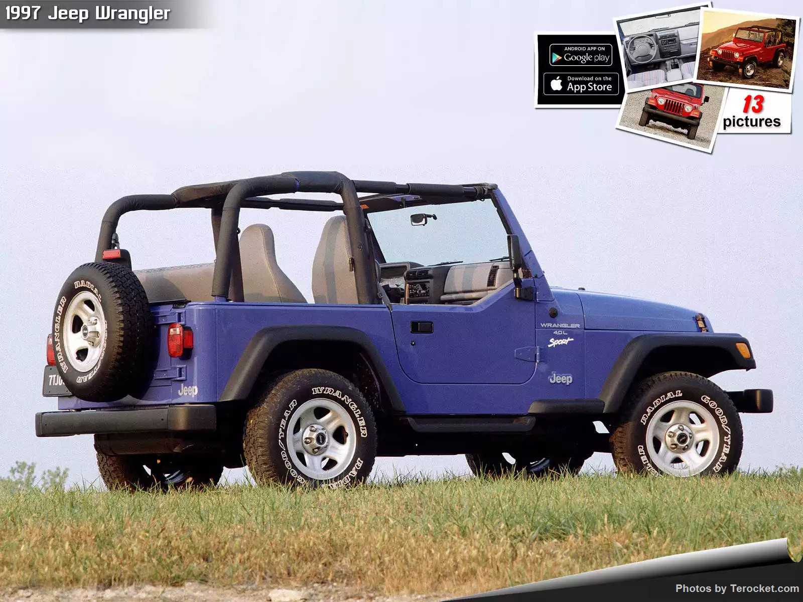 Hình ảnh xe ô tô Jeep Wrangler 1997 & nội ngoại thất