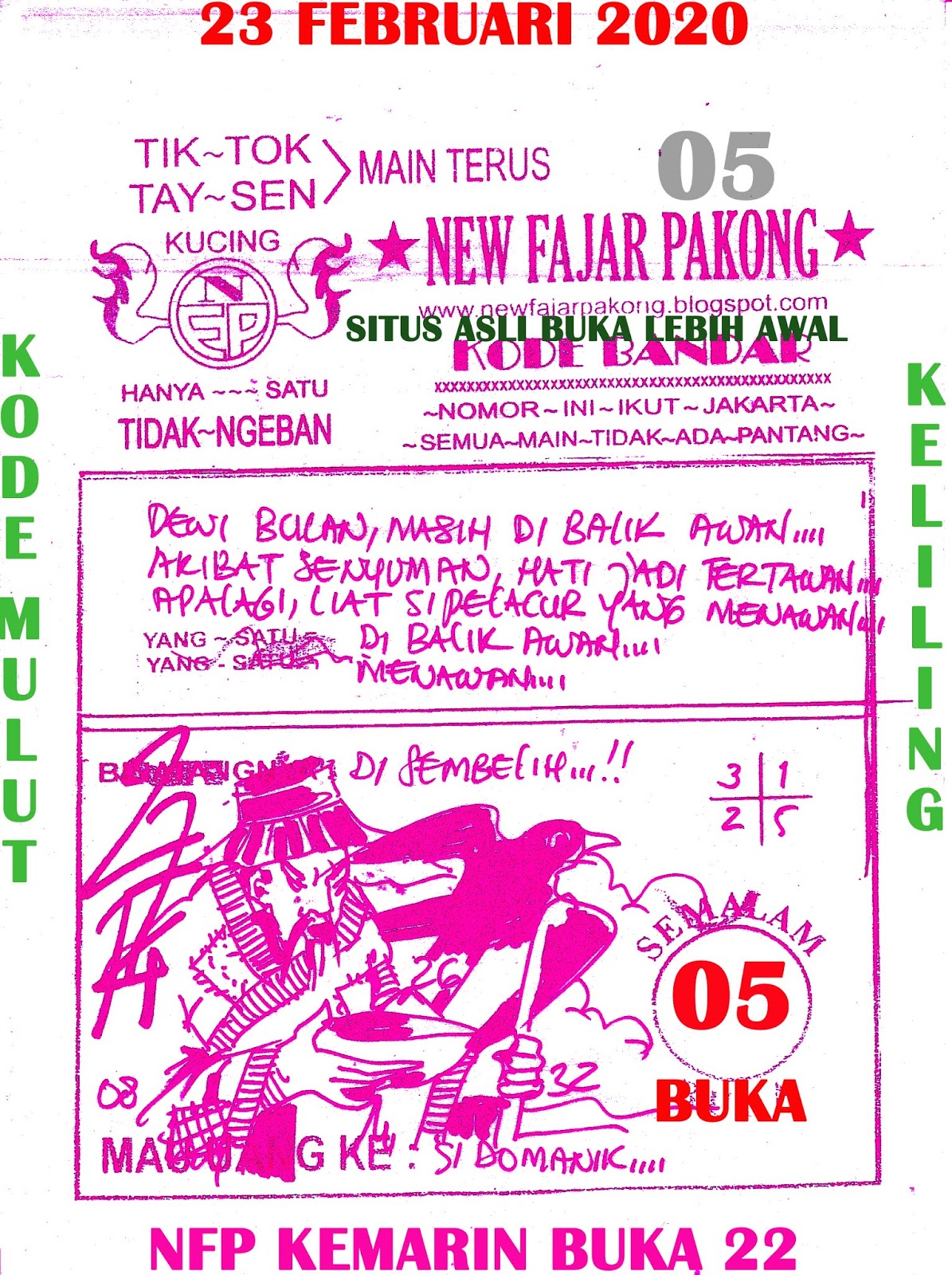 Prediksi Syair Hk 23 Februari 2020 Keraton4d