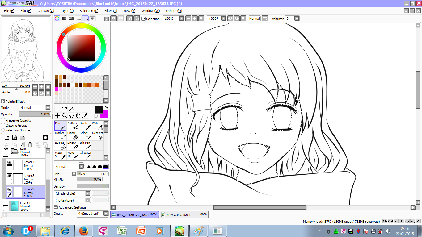 Как сохранить рисунок в paint tool sai 2