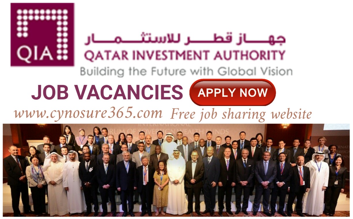 QATAR INVESTMENT AUTHORITY JOB VACANCIES CYNOSURE365