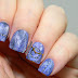 Día 5 : Azul / Jeans nail art