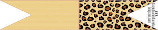 Free Printable Leopard Prints Food Toppers or Flags.
