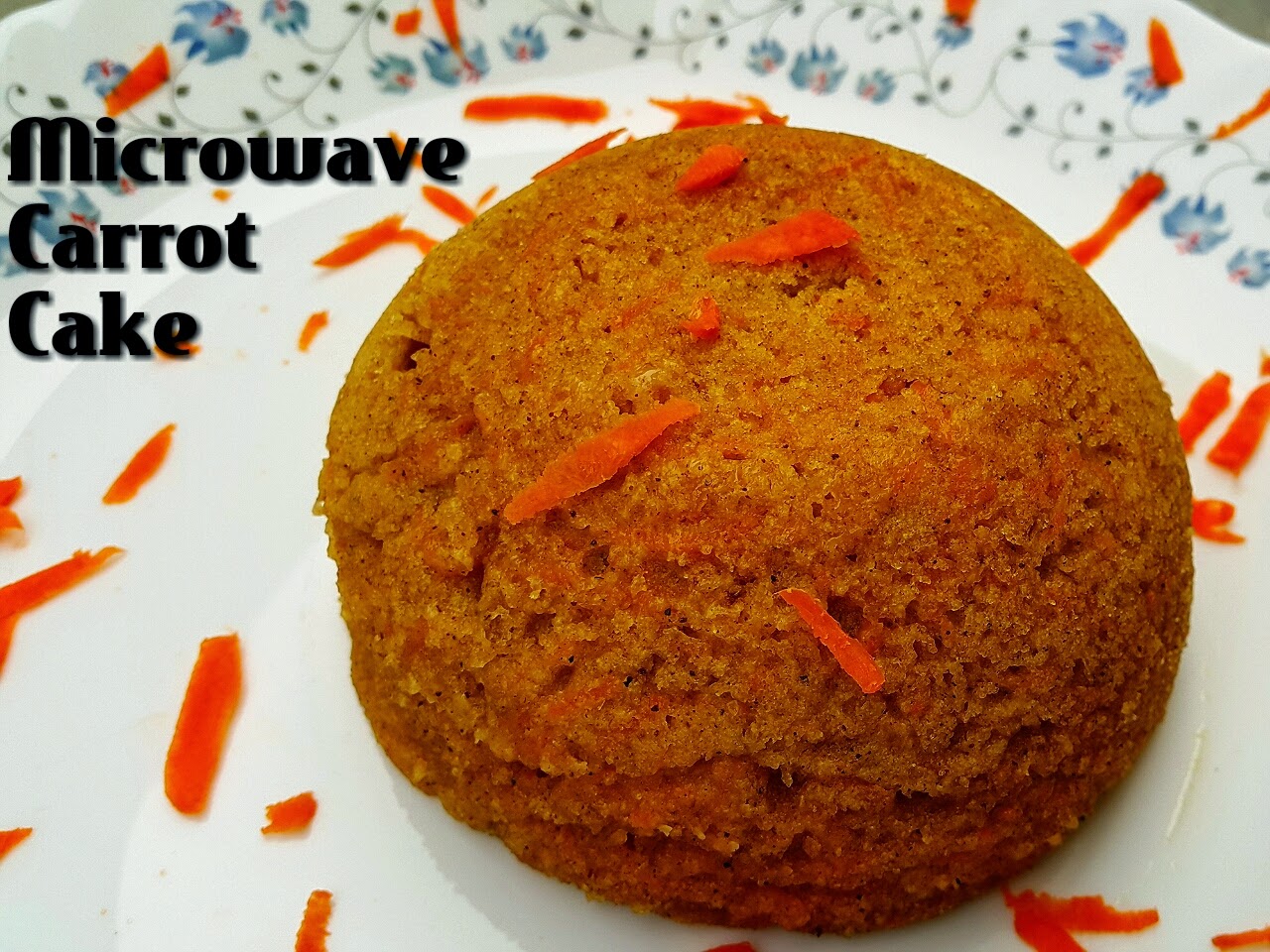 Microwave Wheat Carrot Cake