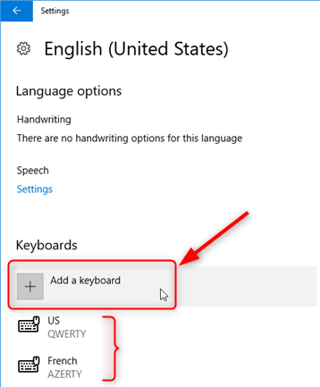 Ajouter un clavier pour passer du mode Qwerty à Azerty Ajouter un clavier pour passer du mode Qwerty à Azerty