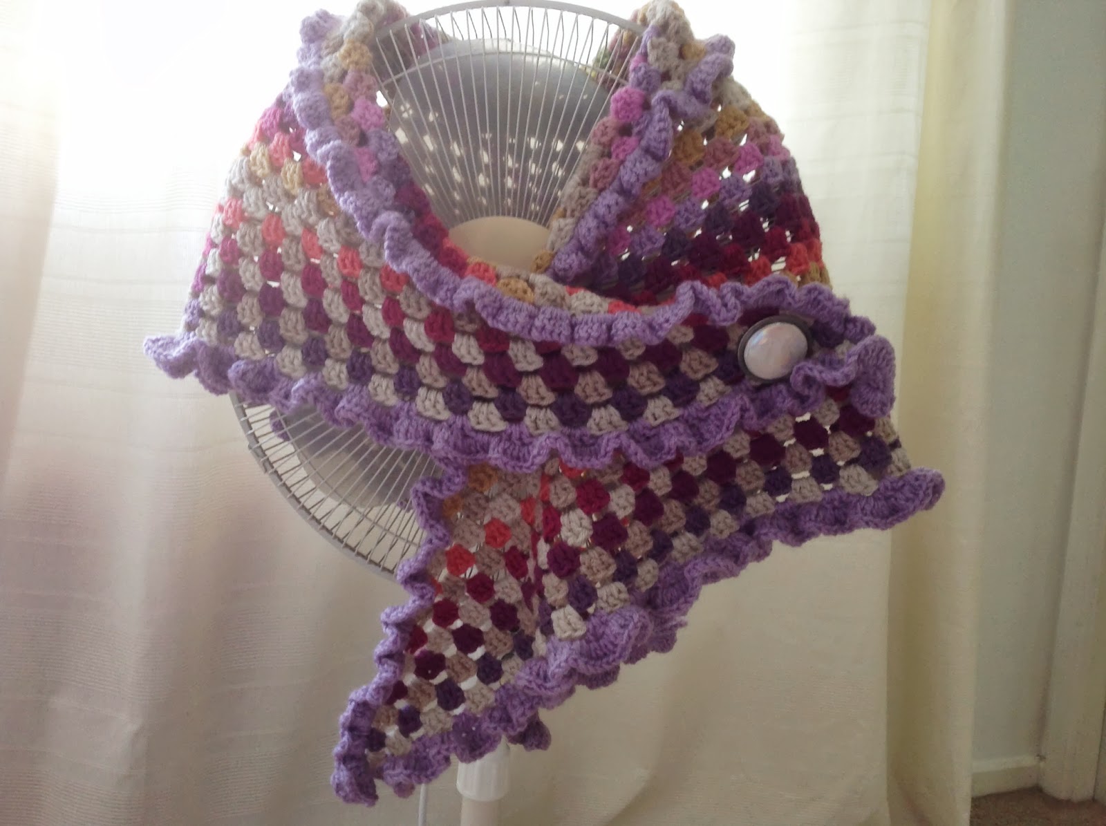 Susan pinner: a splash of colour a c2c in aldi yarn.....