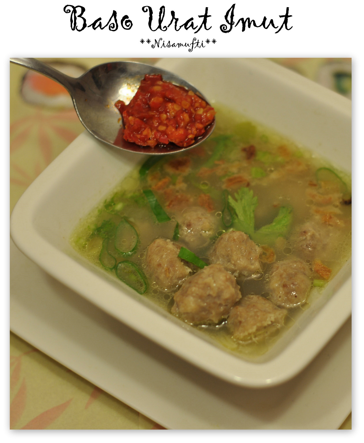 Kumpulan Resep: Baso Urat Imut