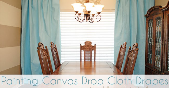 Painting Drop Cloths for Drapes