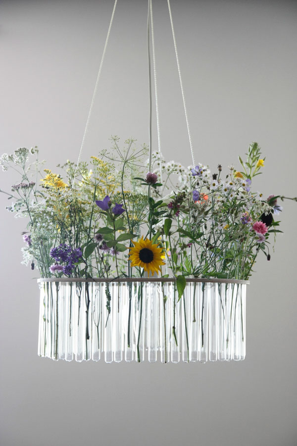 Test Tube Chandeliers by Pani Jurek