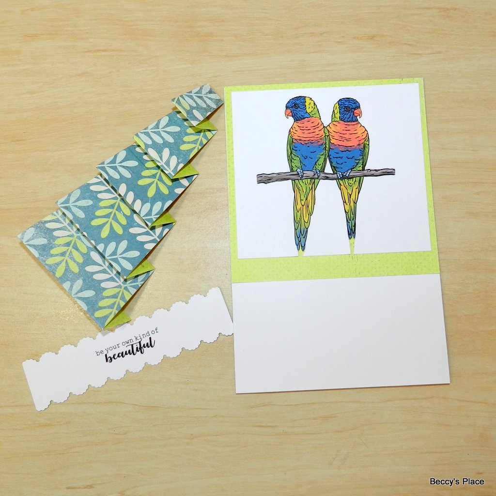 Beccy's Place Tutorial Curtain Fold Card