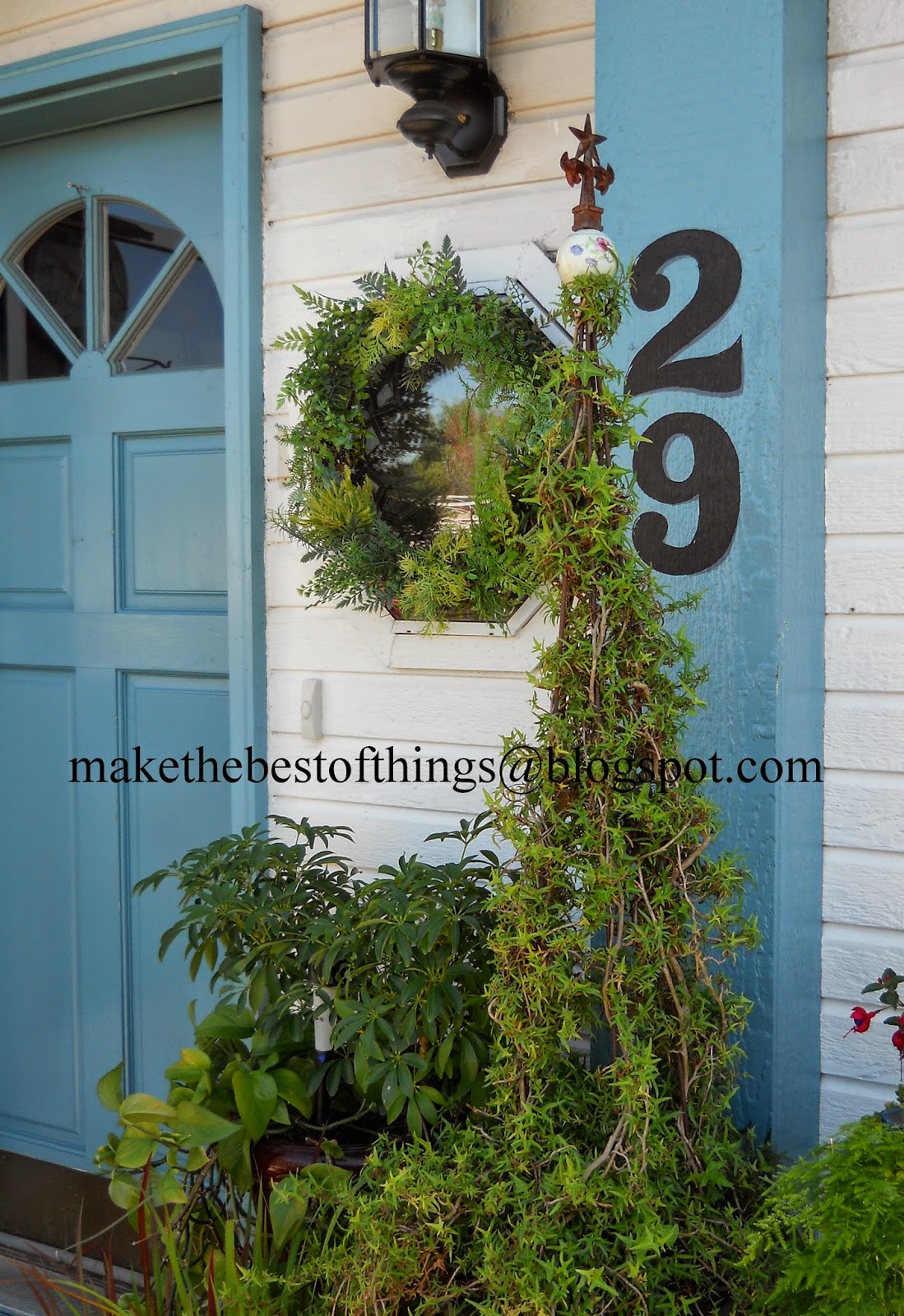 Make The Best of Things Ivy Vines Turned Summery Wreath DIY Garden Art